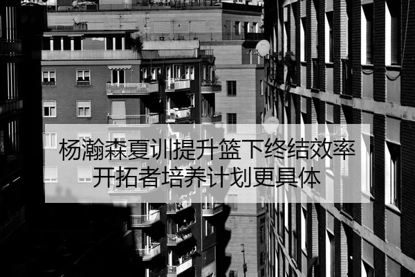 杨瀚森夏训提升篮下终结效率 开拓者培养计划更具体